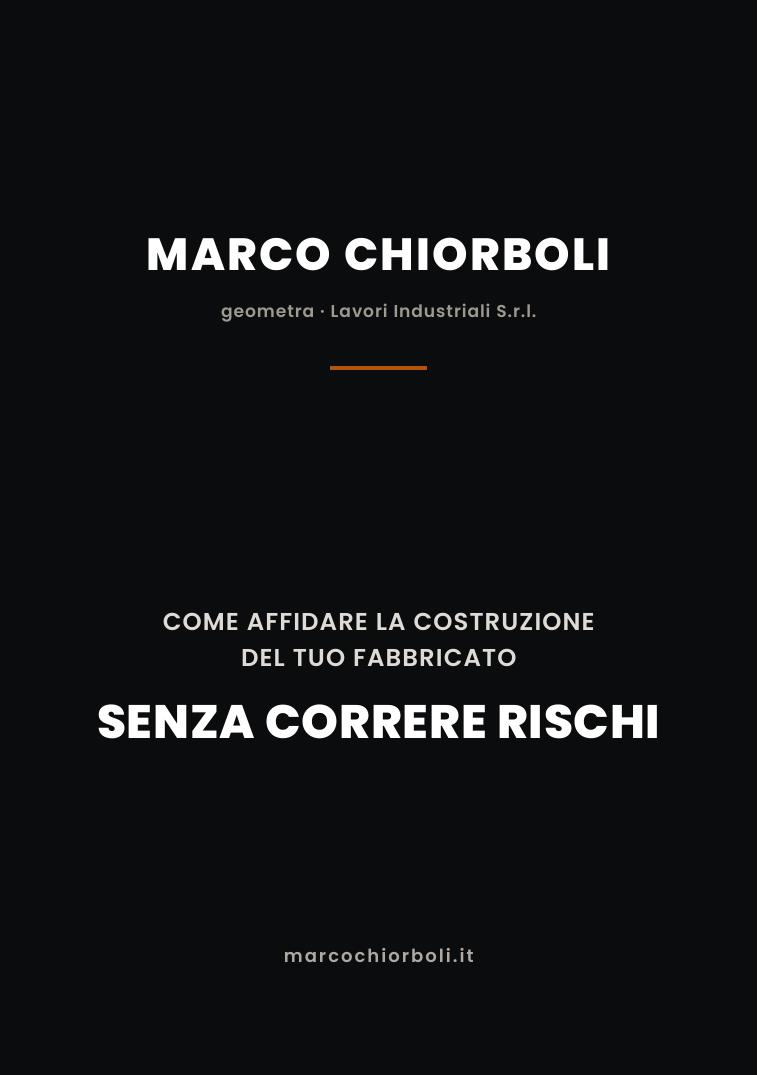 Copertina della guida: Come affidare la costruzione del tuo fabbricato senza correre rischi